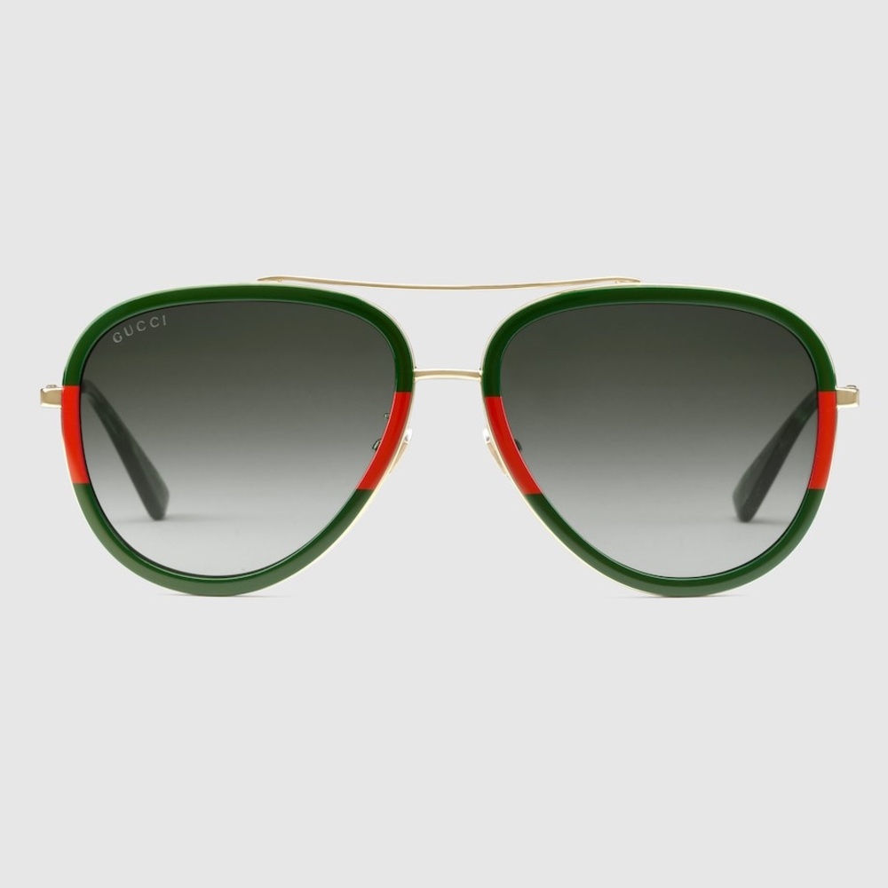 New! Authentic Gucci Aviator Sunglasses